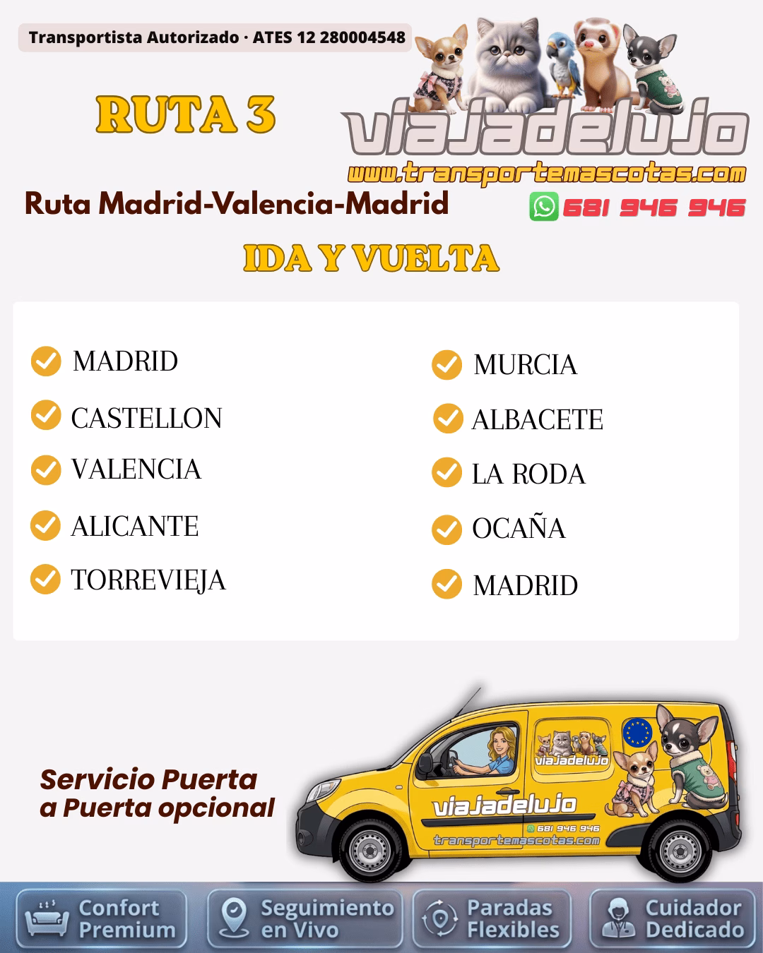 Ruta 3 💎Madrid ➜ Valencia ➜ Madrid